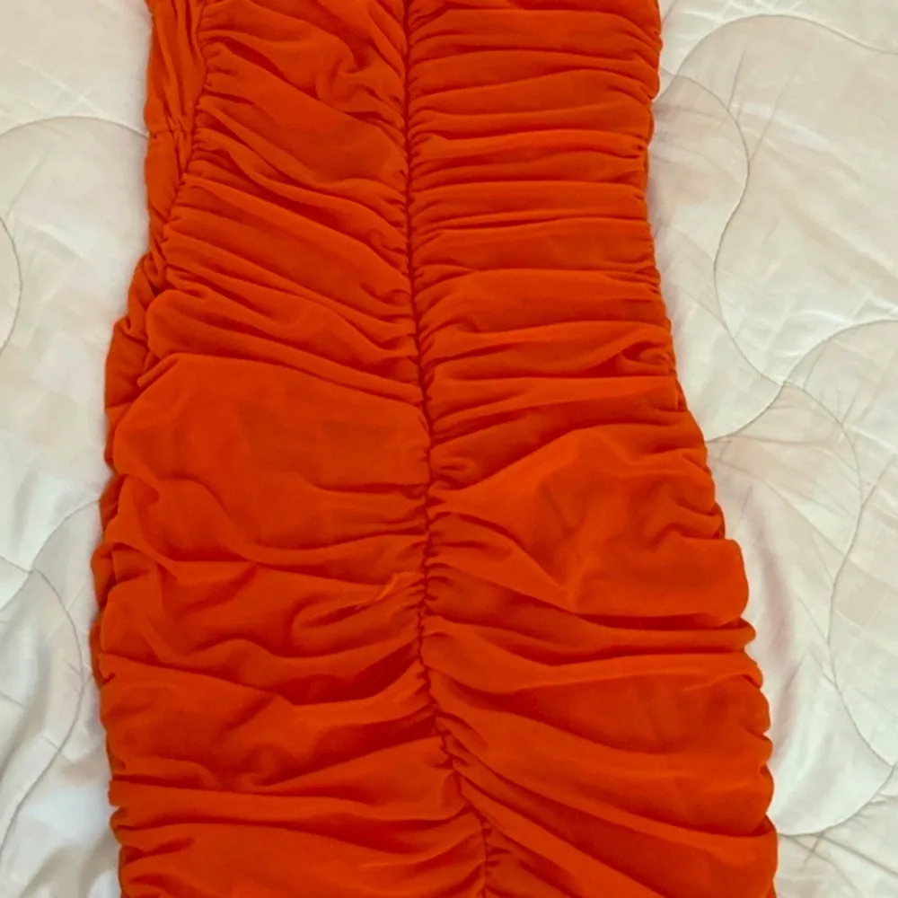 White Fox Said And Done mini dress orange small NWT - Image 3