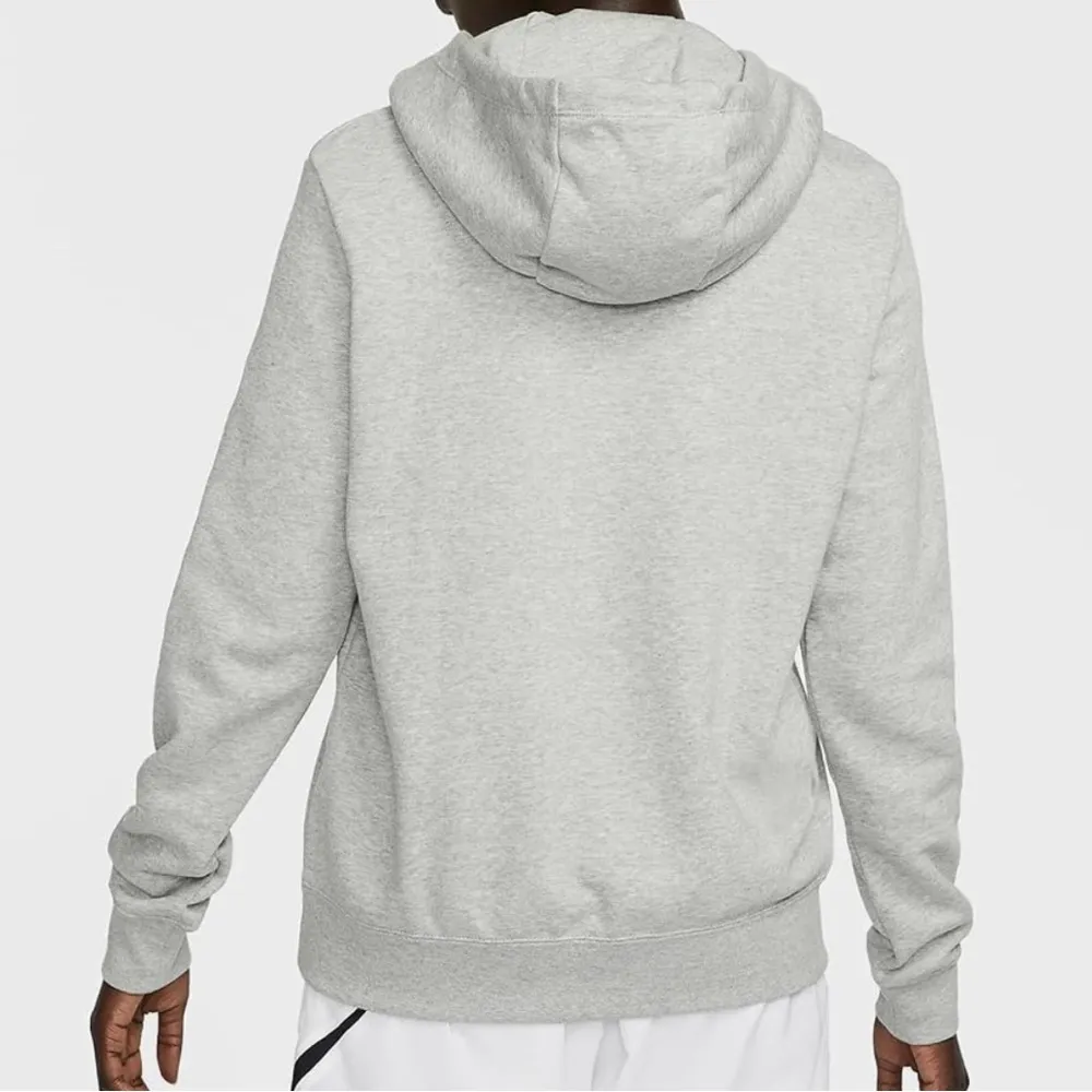 Grey Nike hoodie embroidered - Image 2
