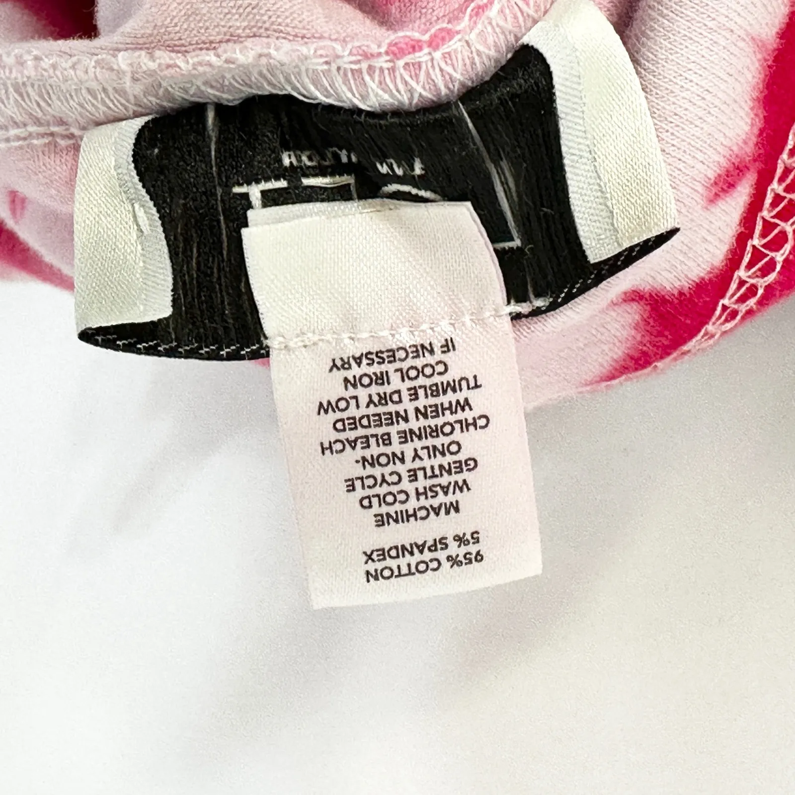 Ann Taylor LOFT Large Skirt Handmade Tie Dye Pink A Line Trumpet Preppy Boho 516 - Image 12