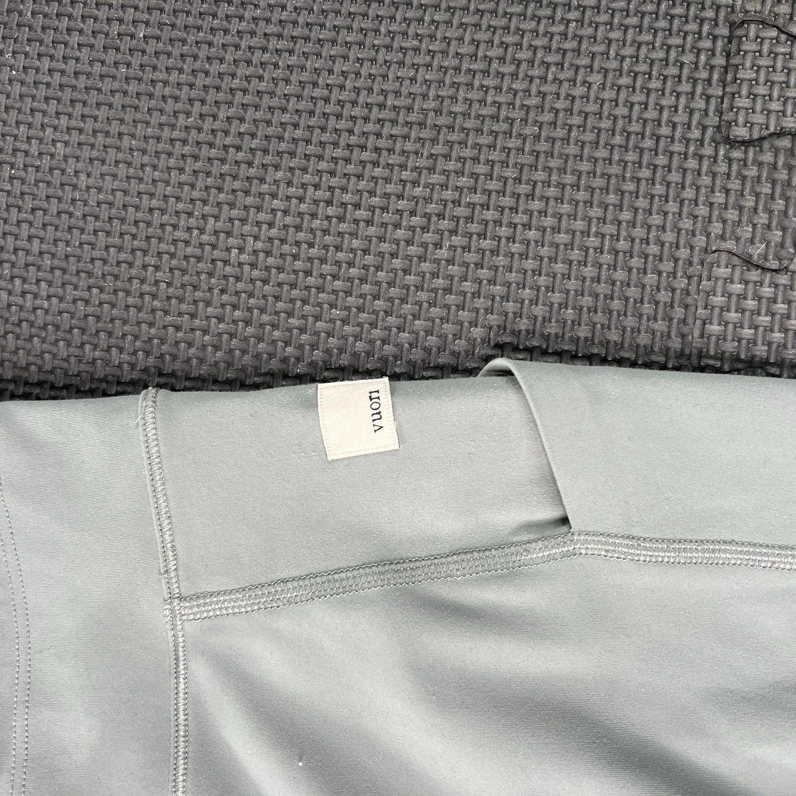 Vuori Daily Pocket Leggings Women's Small Green Drawstring Gym Lounge Run VW490 - Image 2