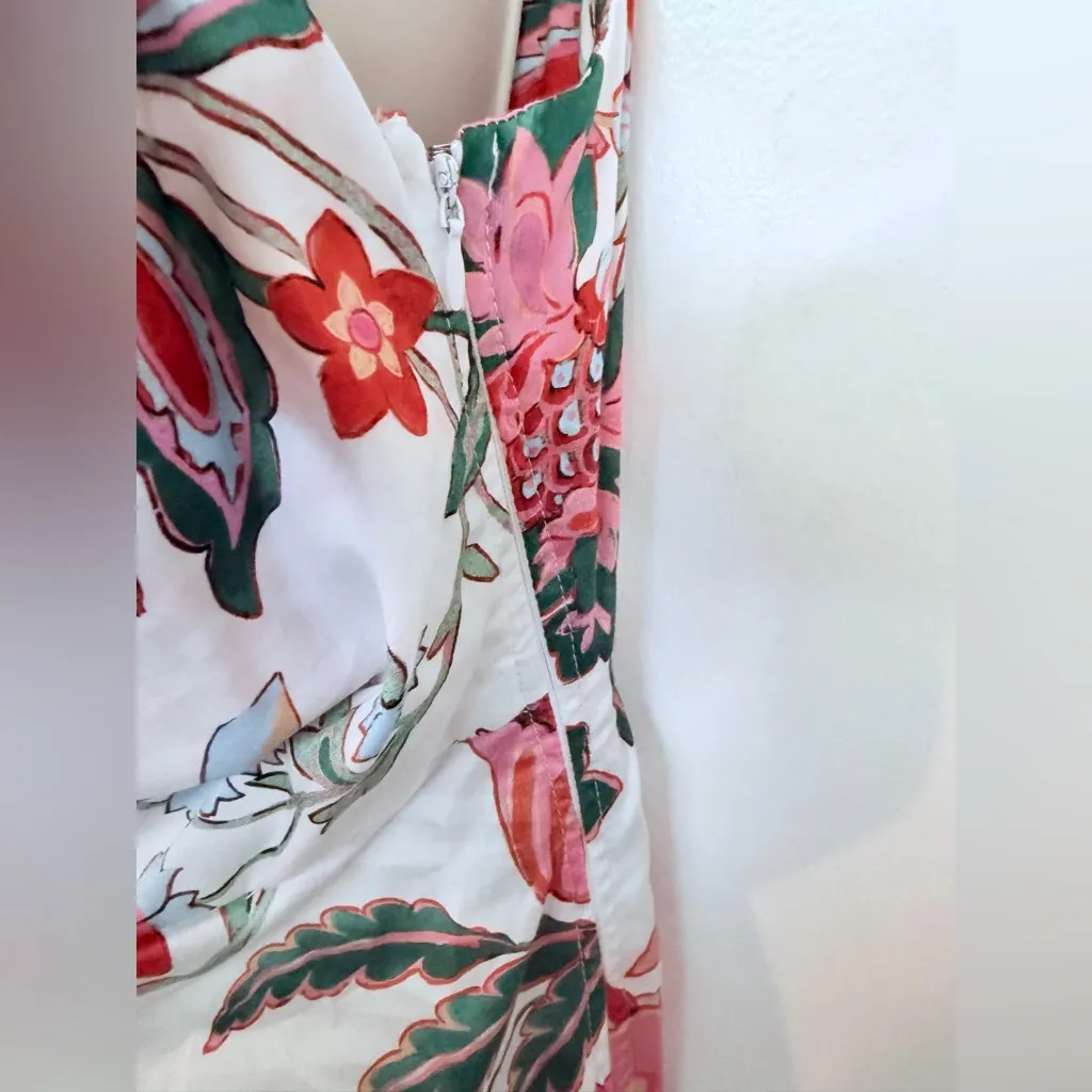 Revolve Brand Misa Casablanca Floral Midi Dress Size M NWT. Low Cut Pink Size M - Image 8