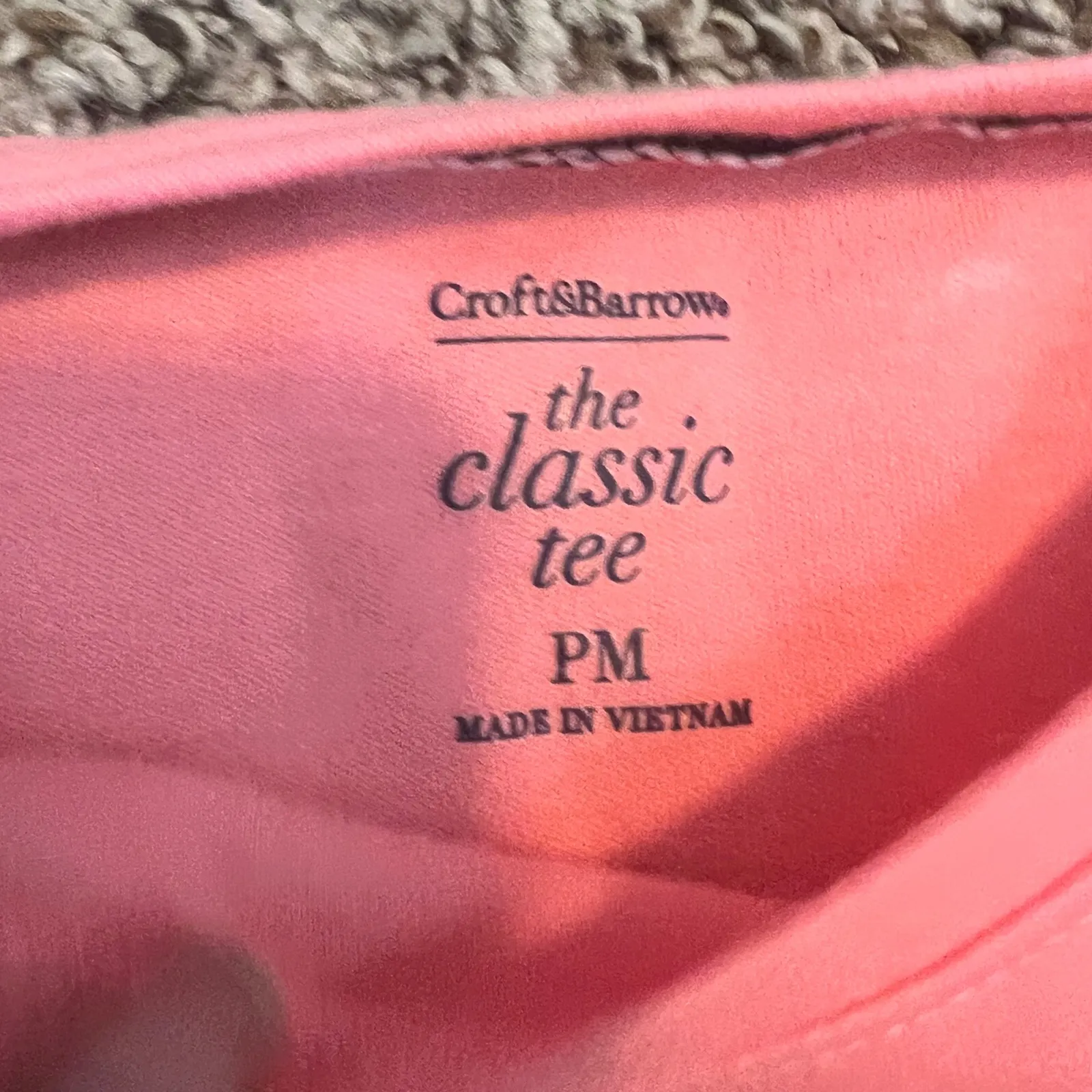 Croft Barrows Classic Tee Coral Pink Short Sleeve Casual Top Women PM - Image 2