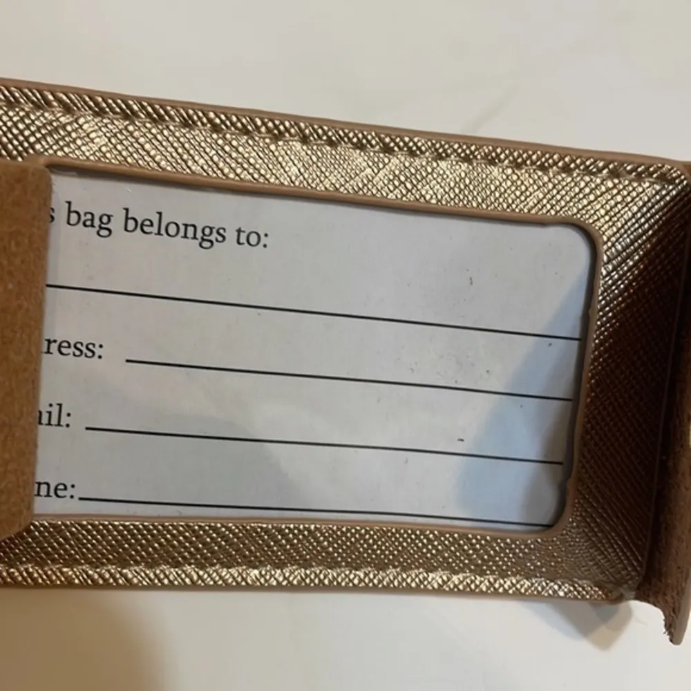 Mudpie le weekend metallic rose gold Luggage Tag One size New travel vacation - Image 70