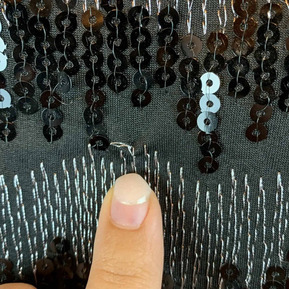 Notations sz 1xl tank sequins 90s disco party new years festival party glam - Image 9