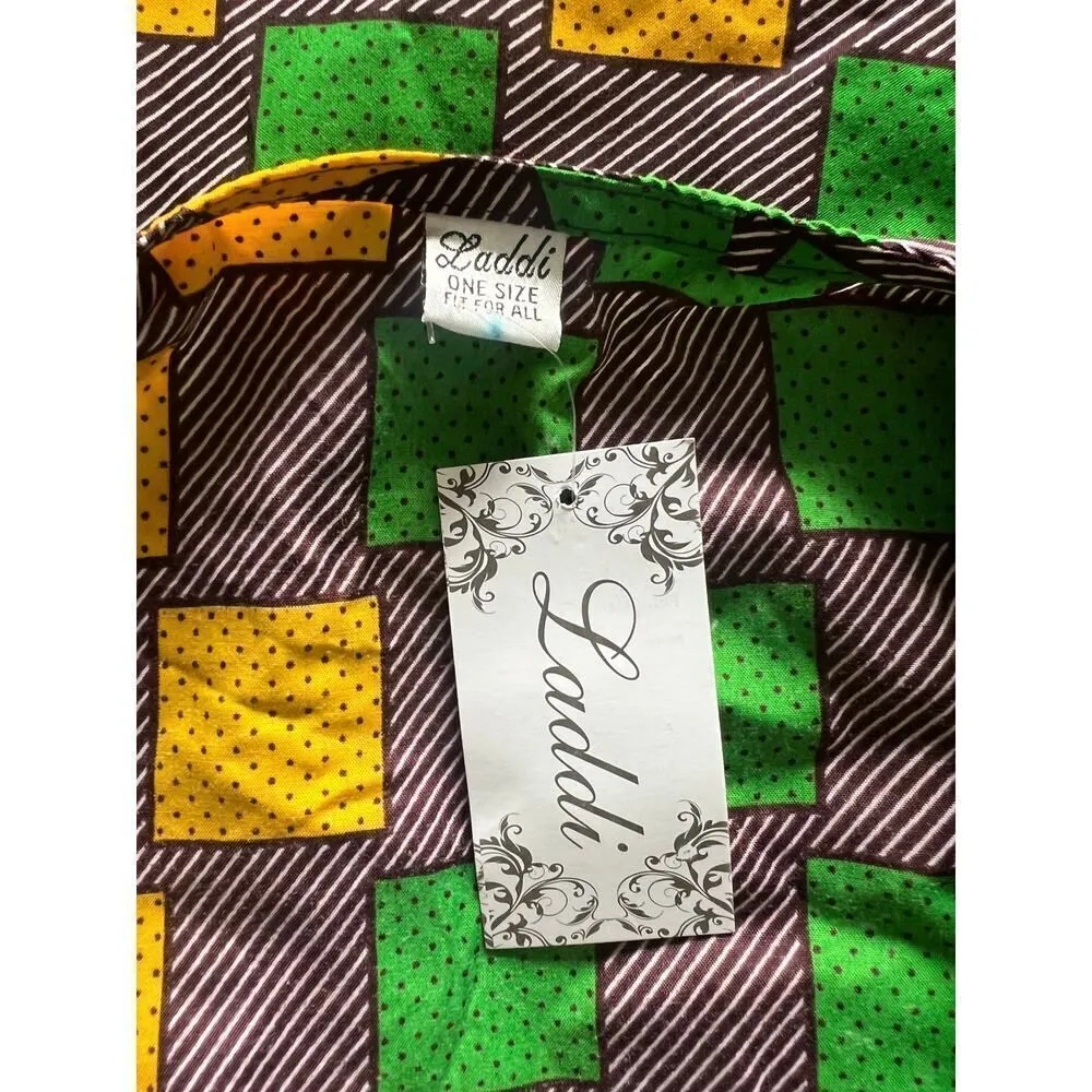 LADDI NWT INDIAN BATIK BLOCK PRINT DRESS AFRICAN STYLE ONE SIZE Size undefined - Image 10