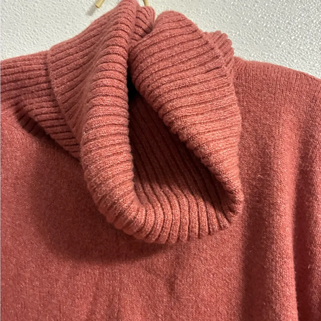 Loft Cozy Rust Sweater with Pockets & Cowl neck L (oversized) - Image 4