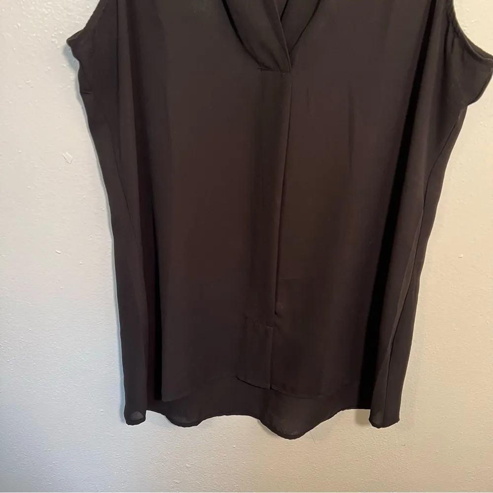 Jones & Co Jones New York Sleeveless Crepe Blouse Black L - Image 7