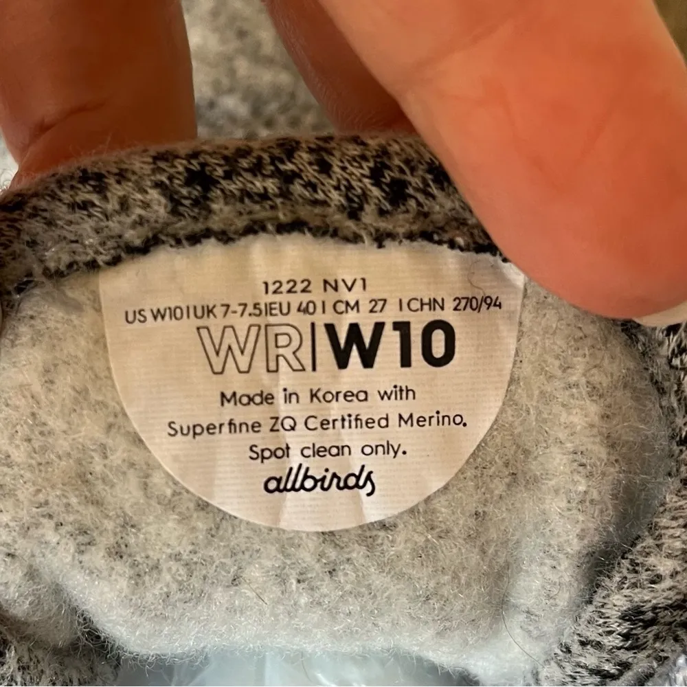 Allbirds Women’s Size 10 Wool Runner Casual Knit Sneakers Shoes Dapple Grey - Image 11