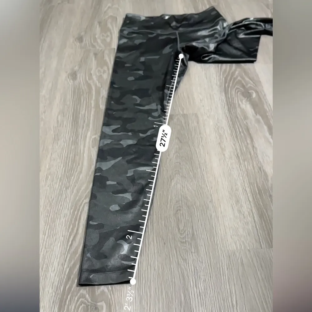 Nike One Dri-Fit Dark Smoke Grey White Camo Print Mid Rise Ankle Leggings Size S - Image 14