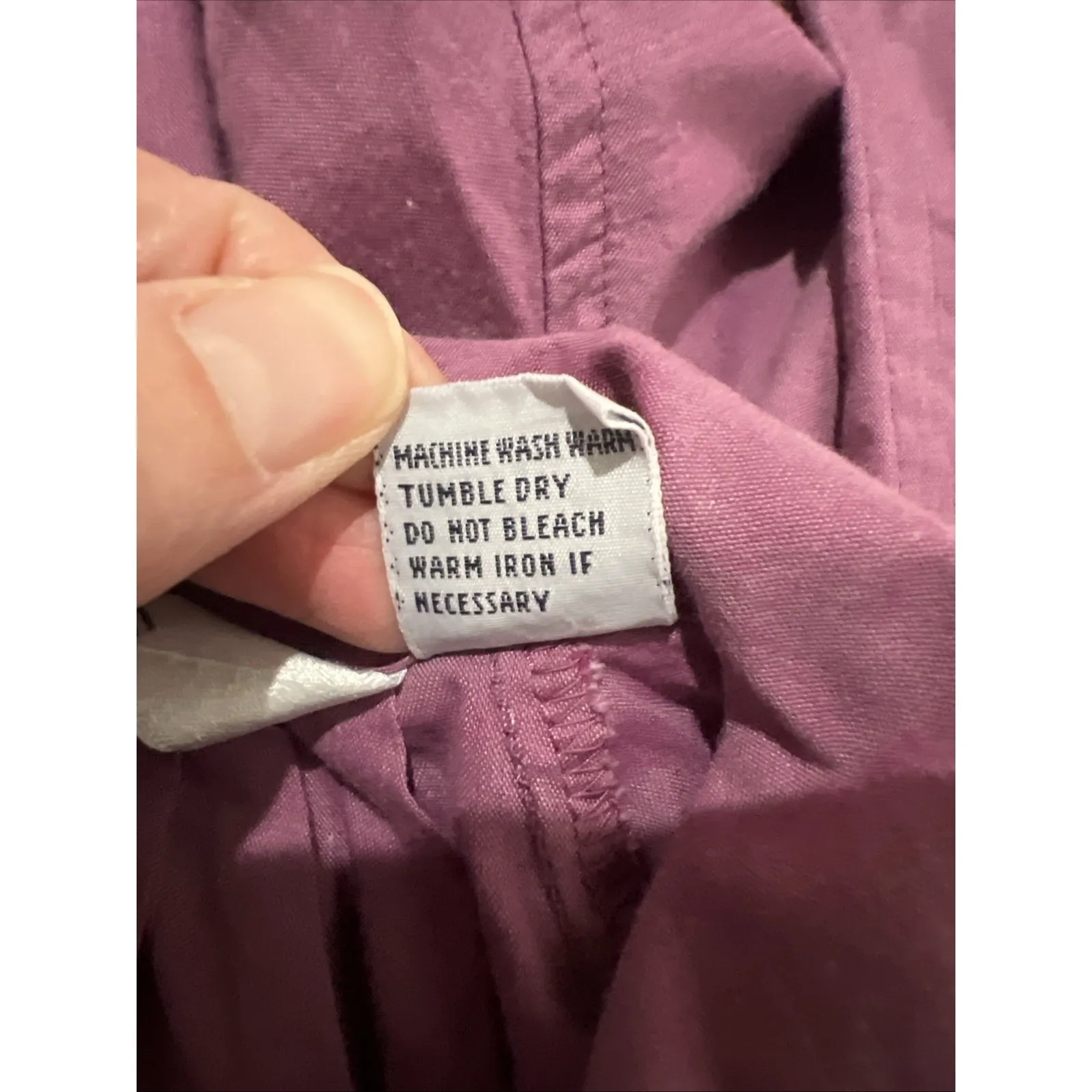 Vtg Diane Von Furstenberg Purple Popover Blouse Classic Minimalist Designer - Image 7