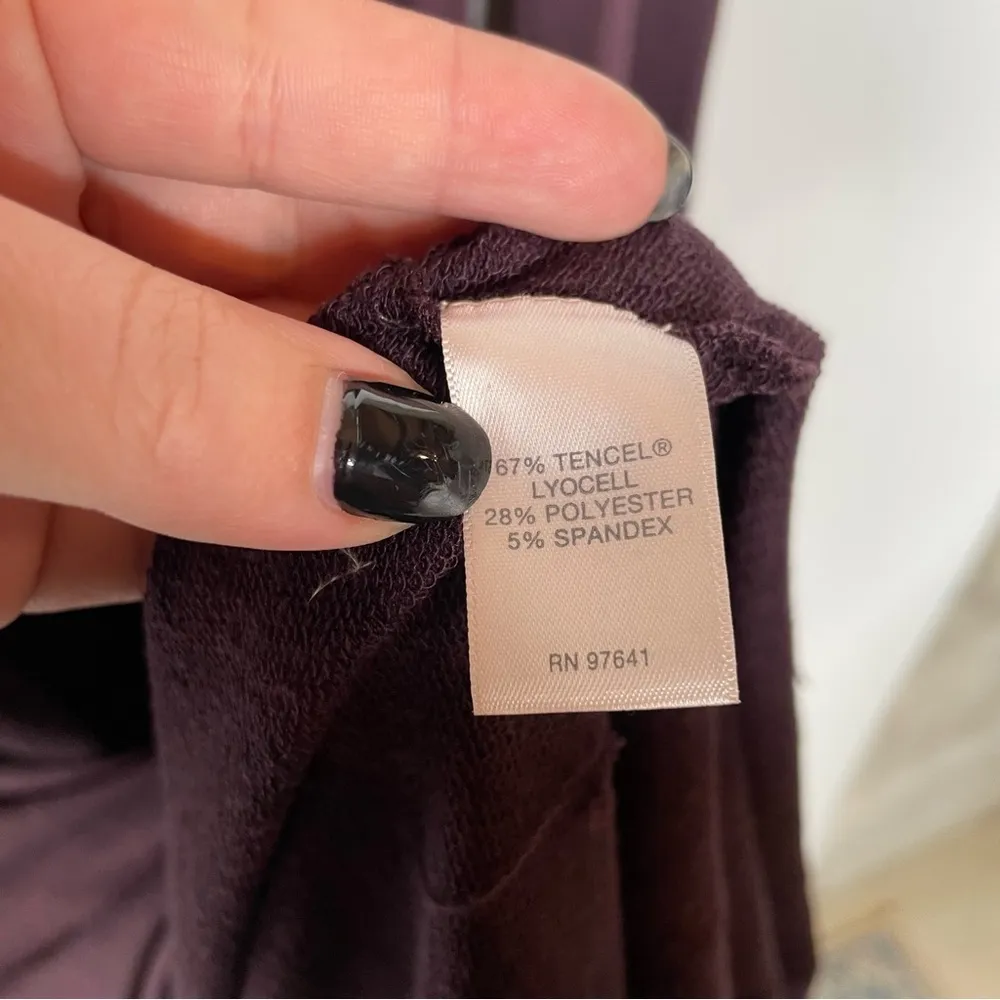 J. Jill Pure Jill Luxe Tencel Turtleneck Maxi Dress Purple Medium - Image 6