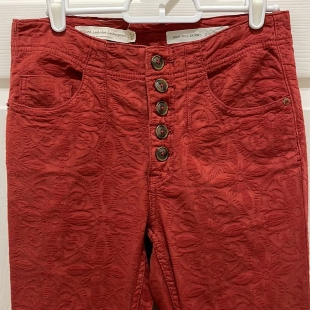 Anthropologie Pilcro and the Letterpress Floral High Rise Button Up Pants - Image 5