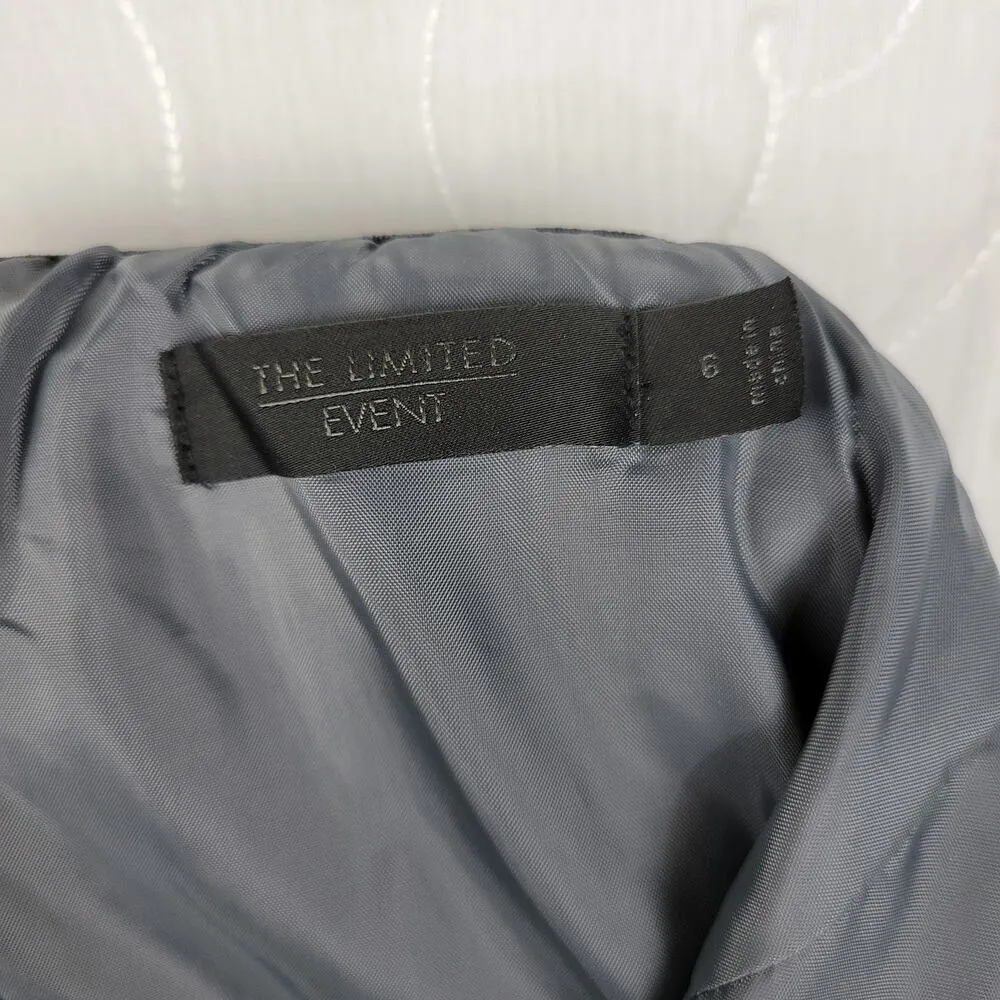 The Limited Event Women's Dress 6 Silver Strapless Organza Party Prom Cocktail - Image 10