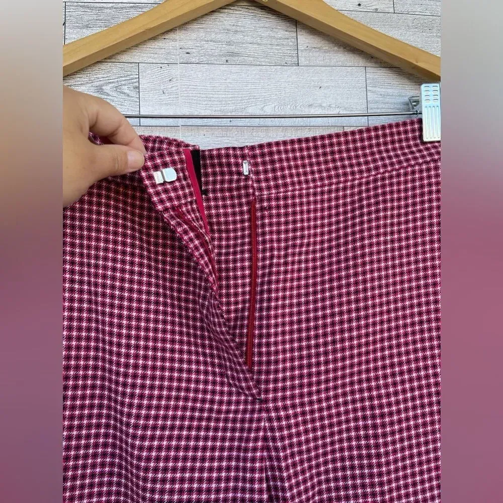 FENDI
Houndstooth Virgin Wool Pants In jelly size 36/4 - Image 5