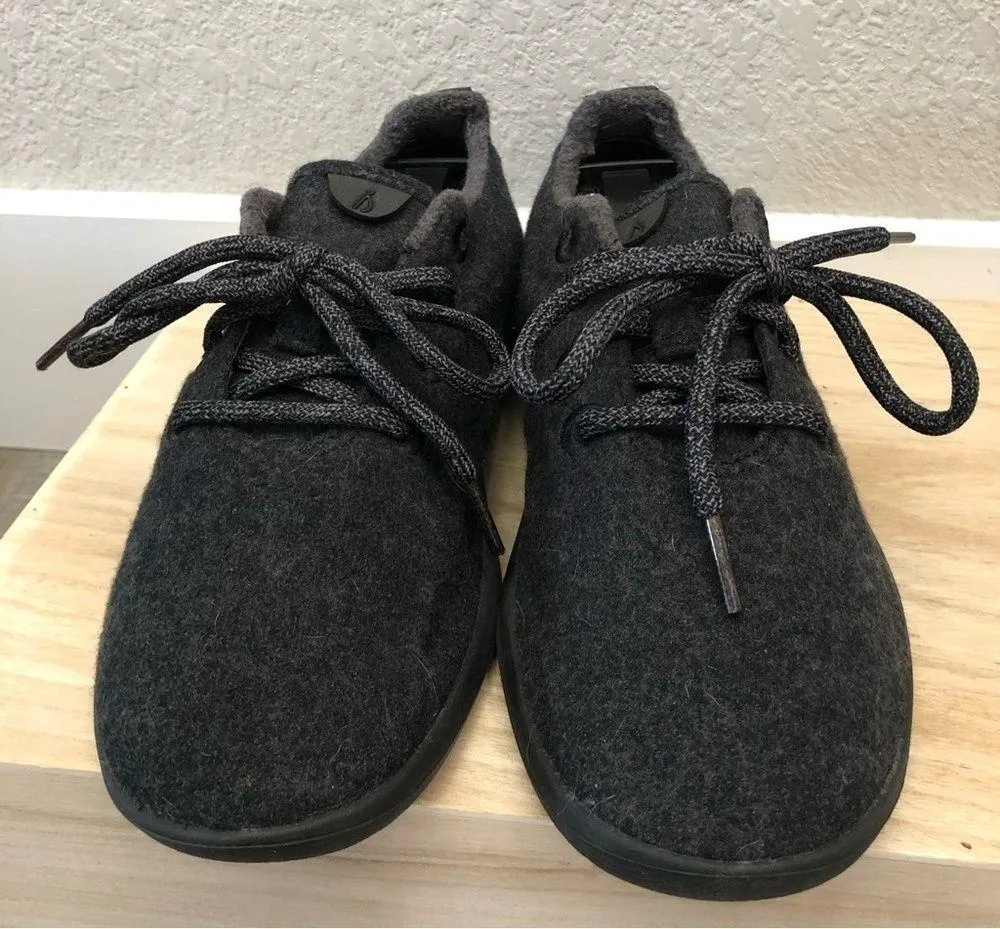 AllBirds Black Merino Wool Lace Up Athletic Sneakers 7 - Image 4