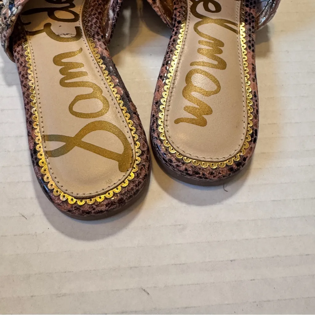 Sam Edelman Natayla Woven Leather Mules Slip On Flats Womens 7 Comfort Shoes - Image 2