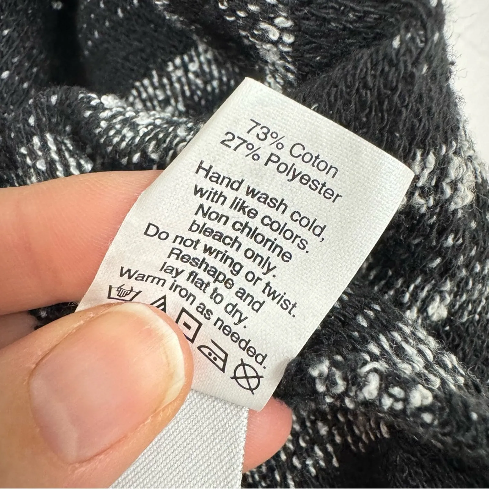 Madewell Grey Striped Slouchy Cardigan Sweater Womens Xs/S Oversized Boxy Boho - Image 8