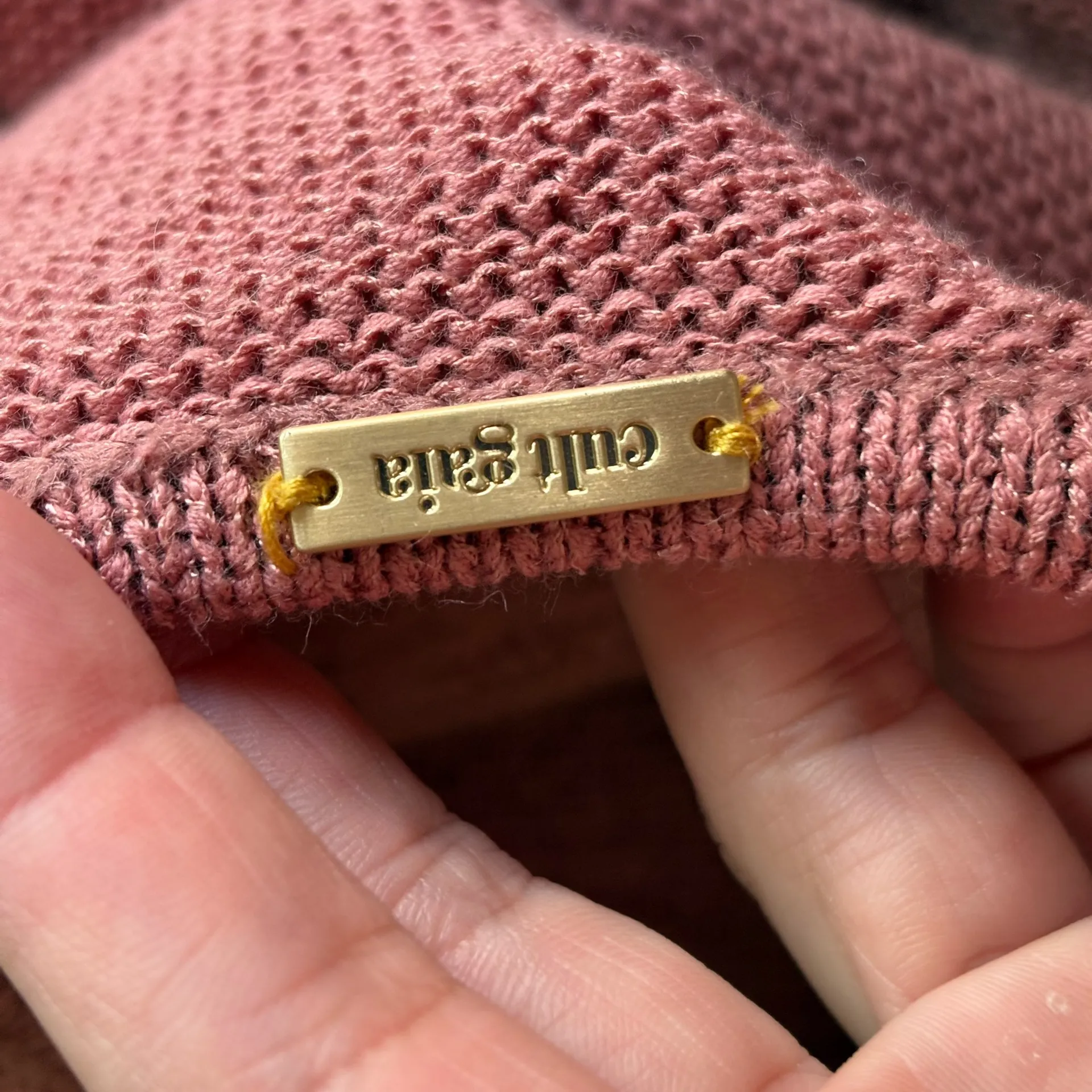 Cult Gaia Cameron cutout halter knit midi dress in jaipur pink XS extra small - Image 15