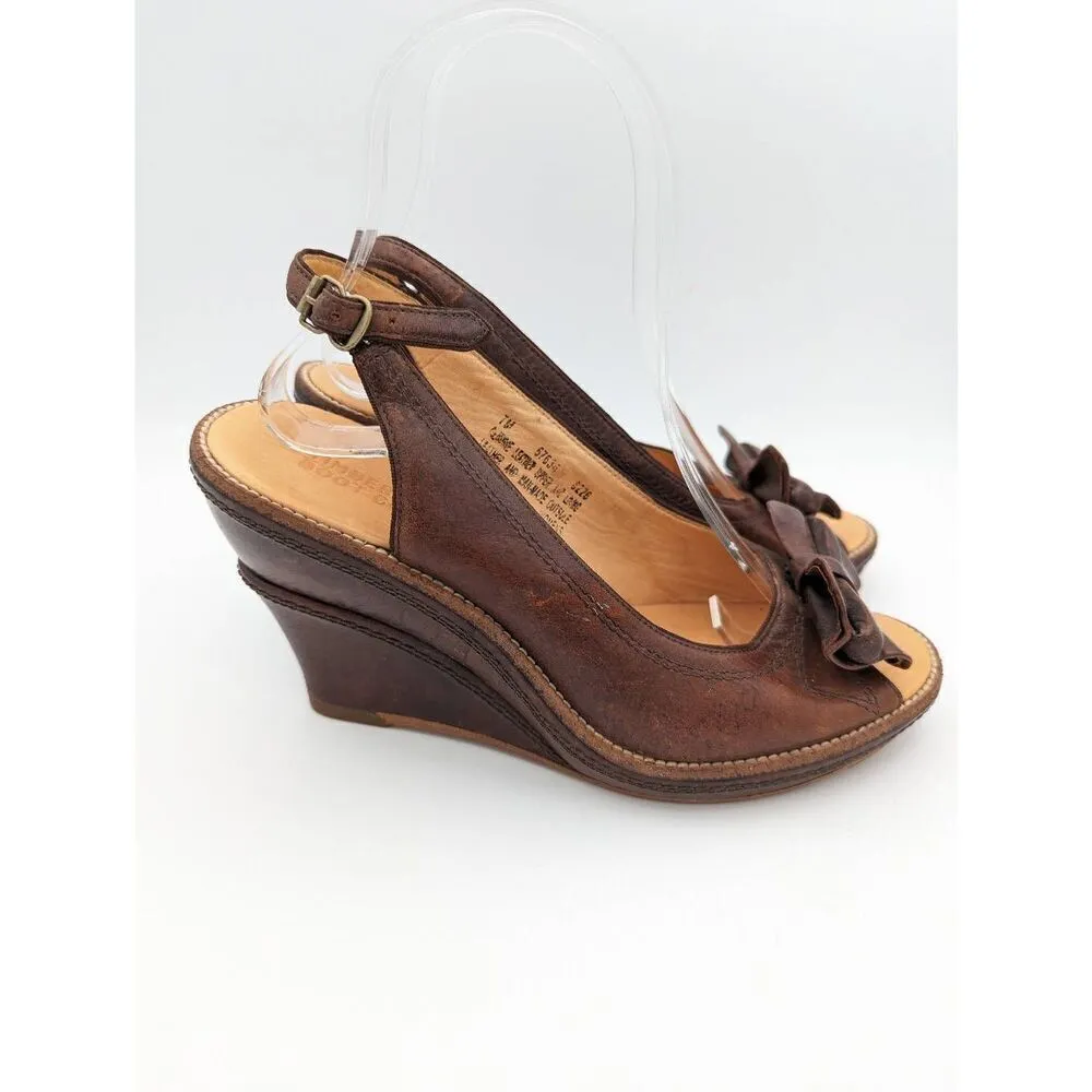 Timberland boot company Marge peep toe slingback wedged sandals size 7 - Image 3