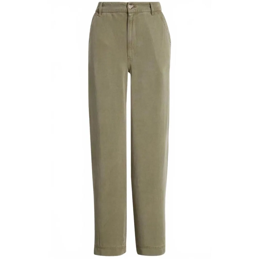 Treasure & Bond Flat Front Straight Leg Pants Olive Green Size 2 - Image 6