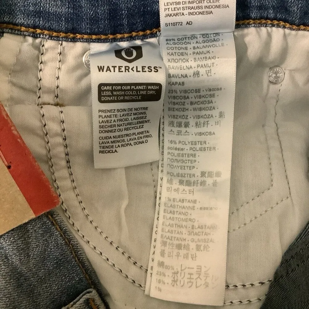 Levi’s Premium Size 29X32 -724 High Rise Slim Straight Womens BlueJeans. New - Image 9