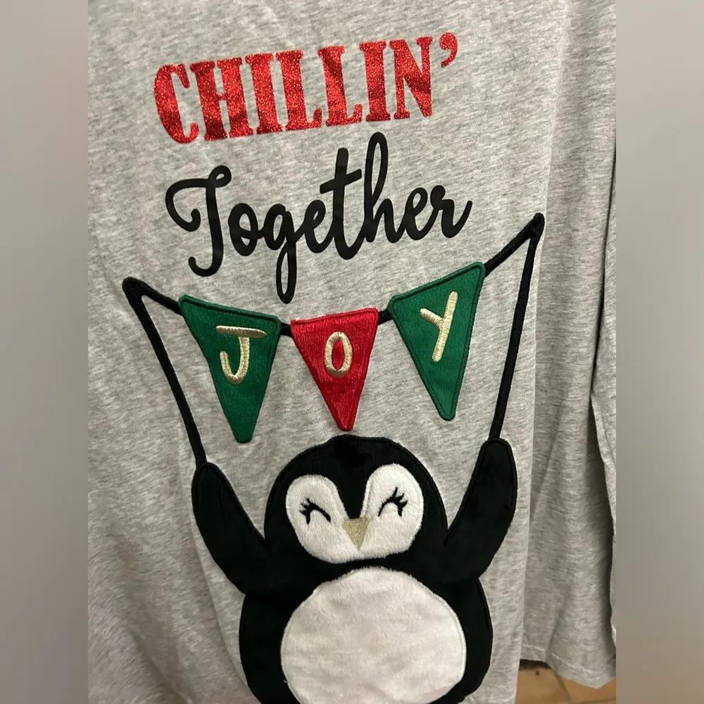 Holiday shirt. Unisex— 2X -no flaws! Great shirt or pajama top-Christmas-chillin - Image 2
