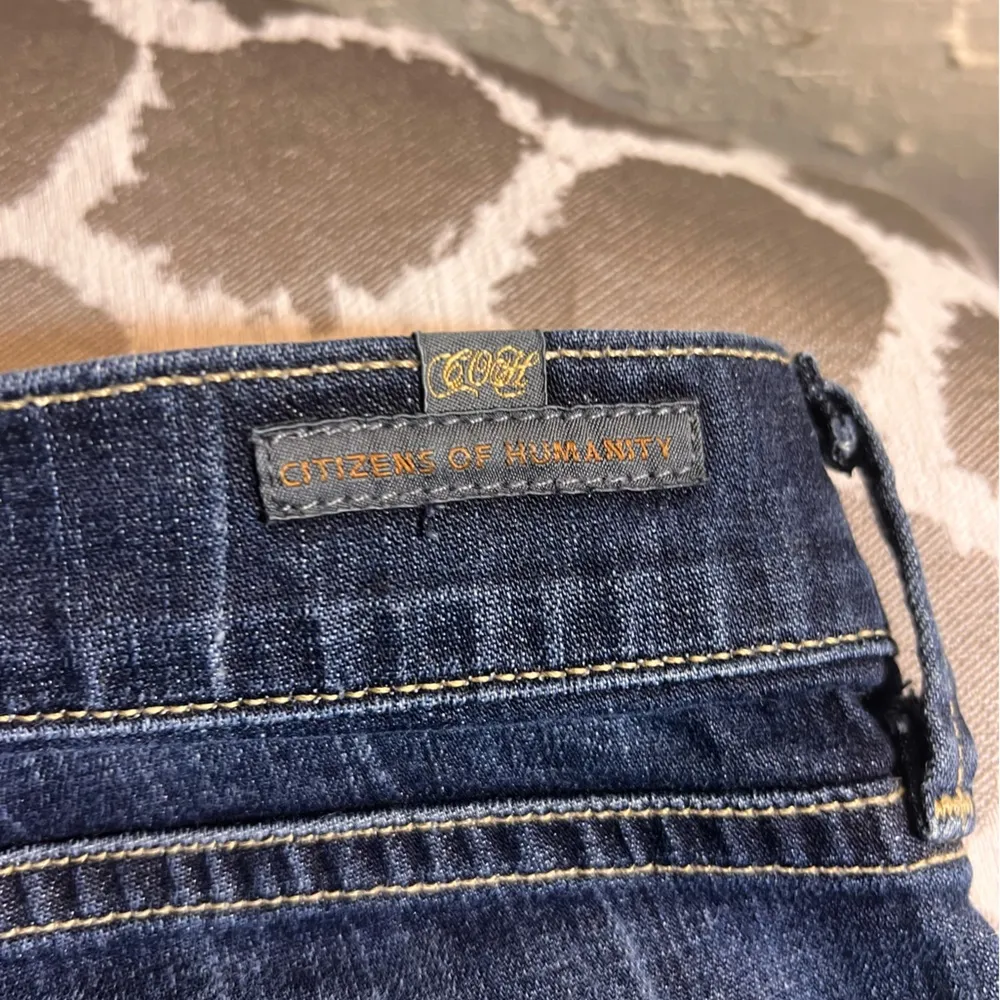 Citizens Of Humanity Ava Low Rise Blue Straight Leg Jean Classic Denim dark wash - Image 12