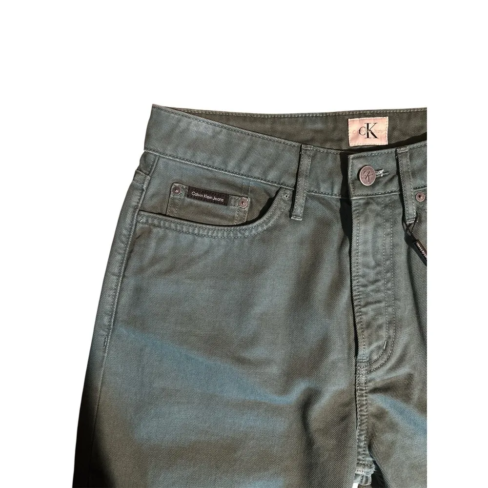 Calvin Klein Jeans High Rise Slim Women's Size 28 Posey Green - Image 2