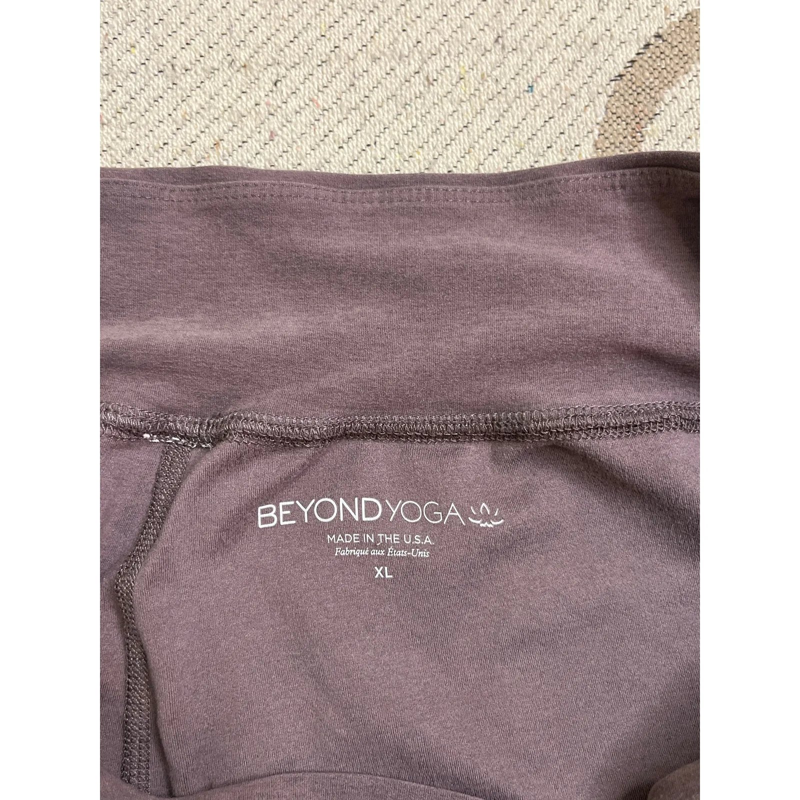 Beyond Yoga Spacedye Purple Soft Everyday Pull On Pocket Pants, size XL - Image 2