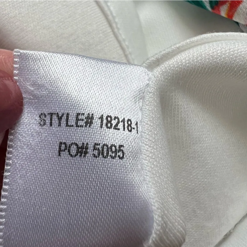 Lulu’s Evadne White and Teal Tropical Print Two-Piece Maxi Dress NWT Size XS - Image 16