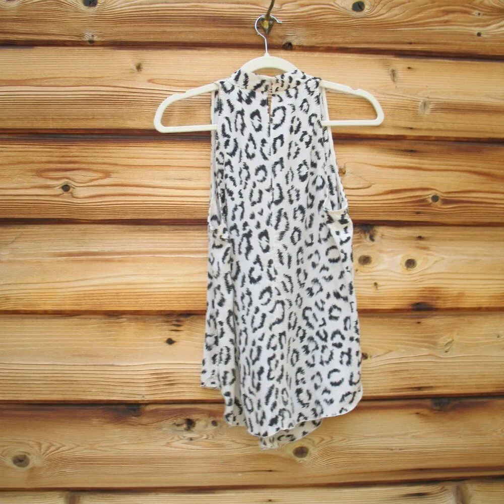 A.L.C Ella Leopard Print Top Blouse - Image 8