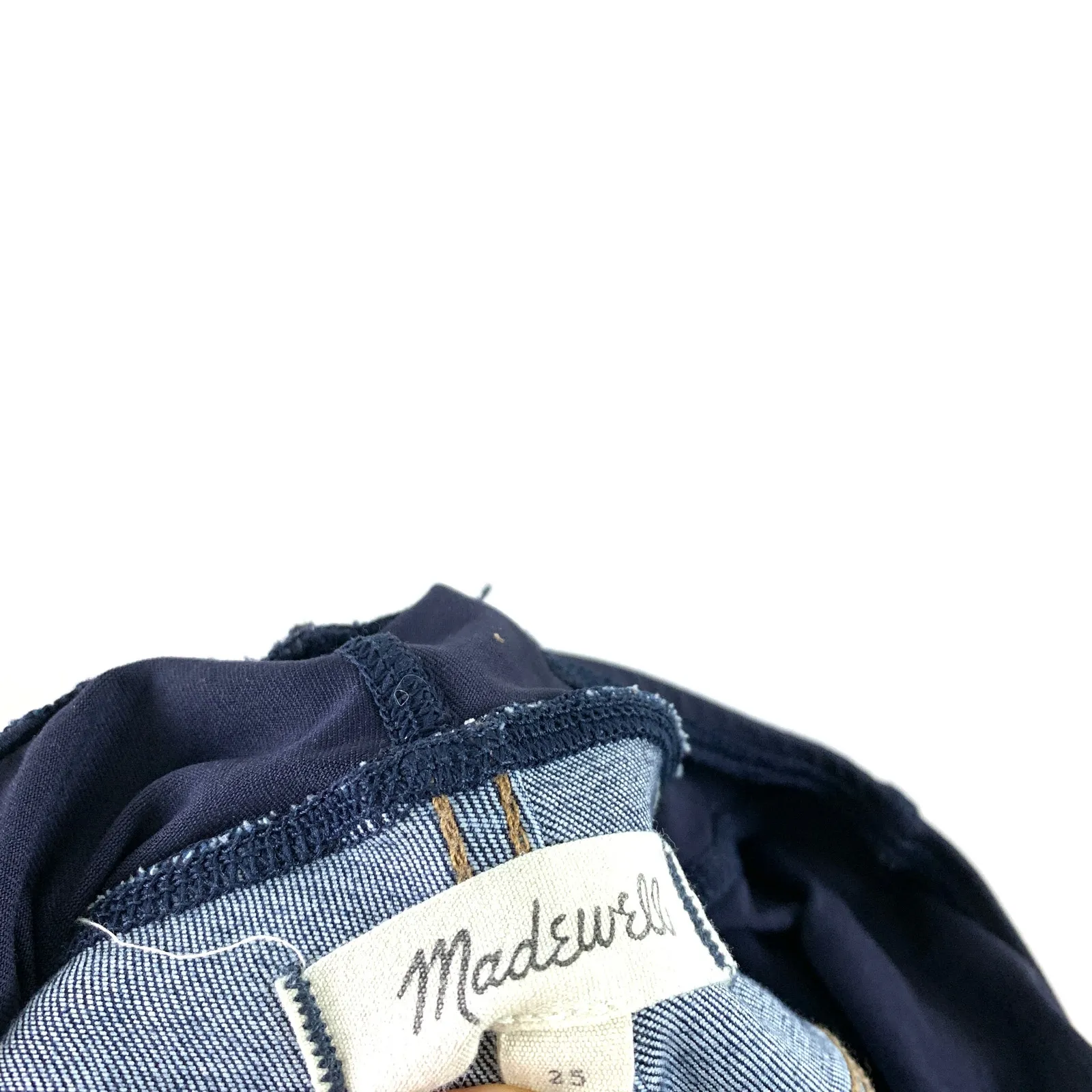 Madewell Maternity Mama Pregnancy Over-the-Belly Skinny Jeans in Danny Wash-25 - Image 9