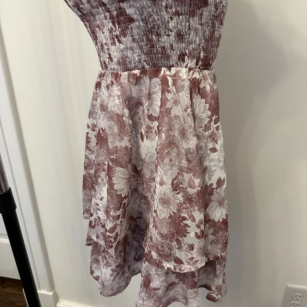 Altar’d State Floral Smocked Tiered Mini Dress with Ruffle Straps NWOT - Image 5