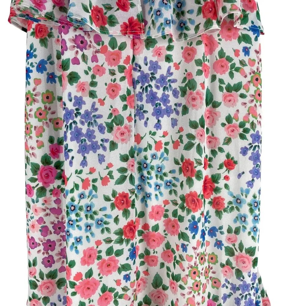 Yumi Kim Kaia Floral Printed Ruffle Maxi Dress Kingston Garden Size 2 - Image 14