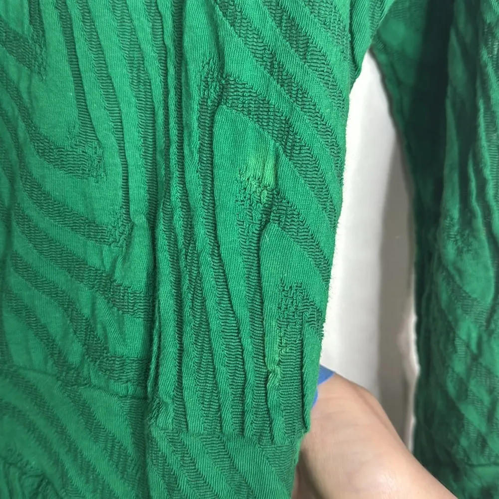 Free People Women’s Chevron textured turtleneck Mini Dress Drop Sleeve Smocked S - Image 10