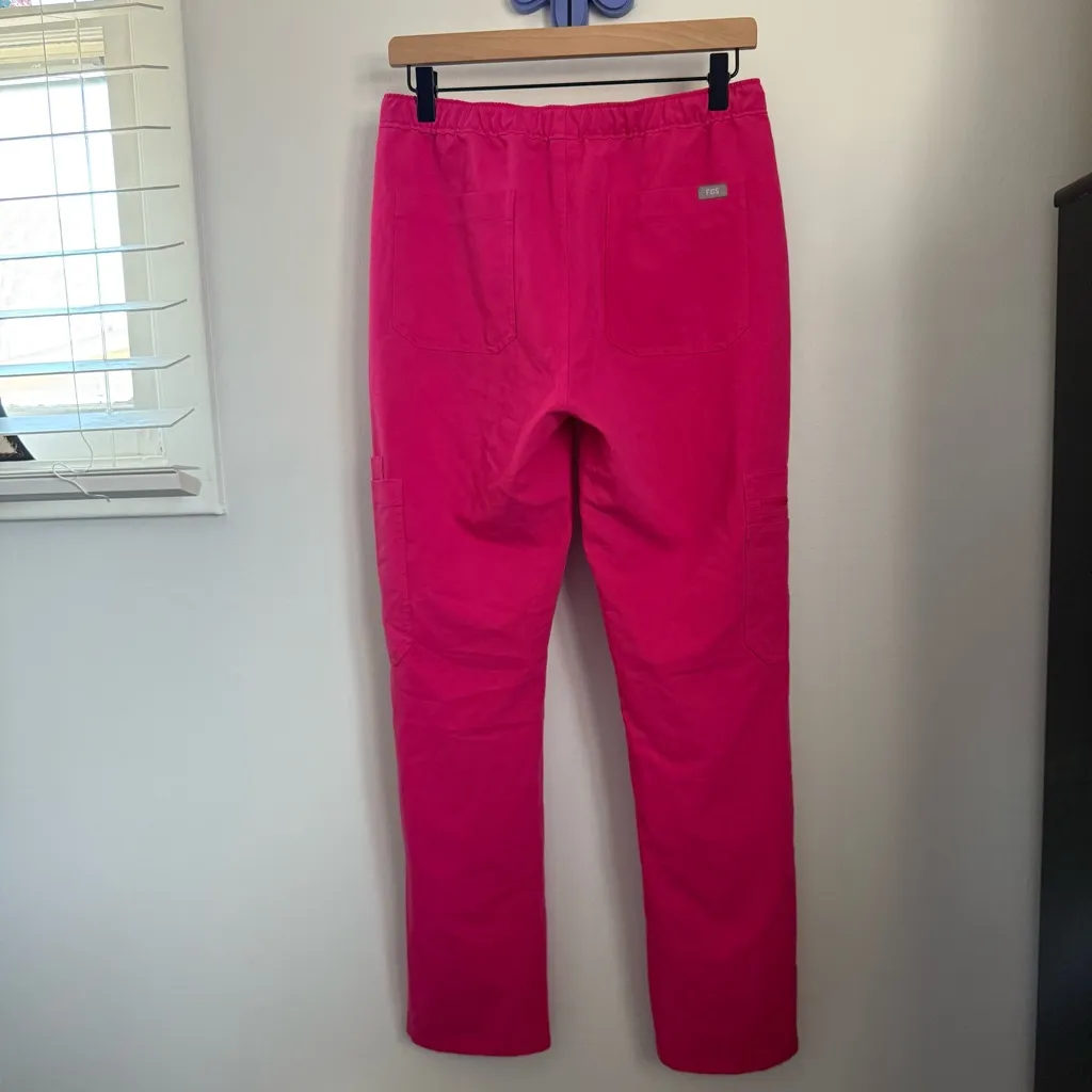Figs XS Yola Scrub Skinny Pants Magenta Pink Dentist Doctor Nurse - Image 4