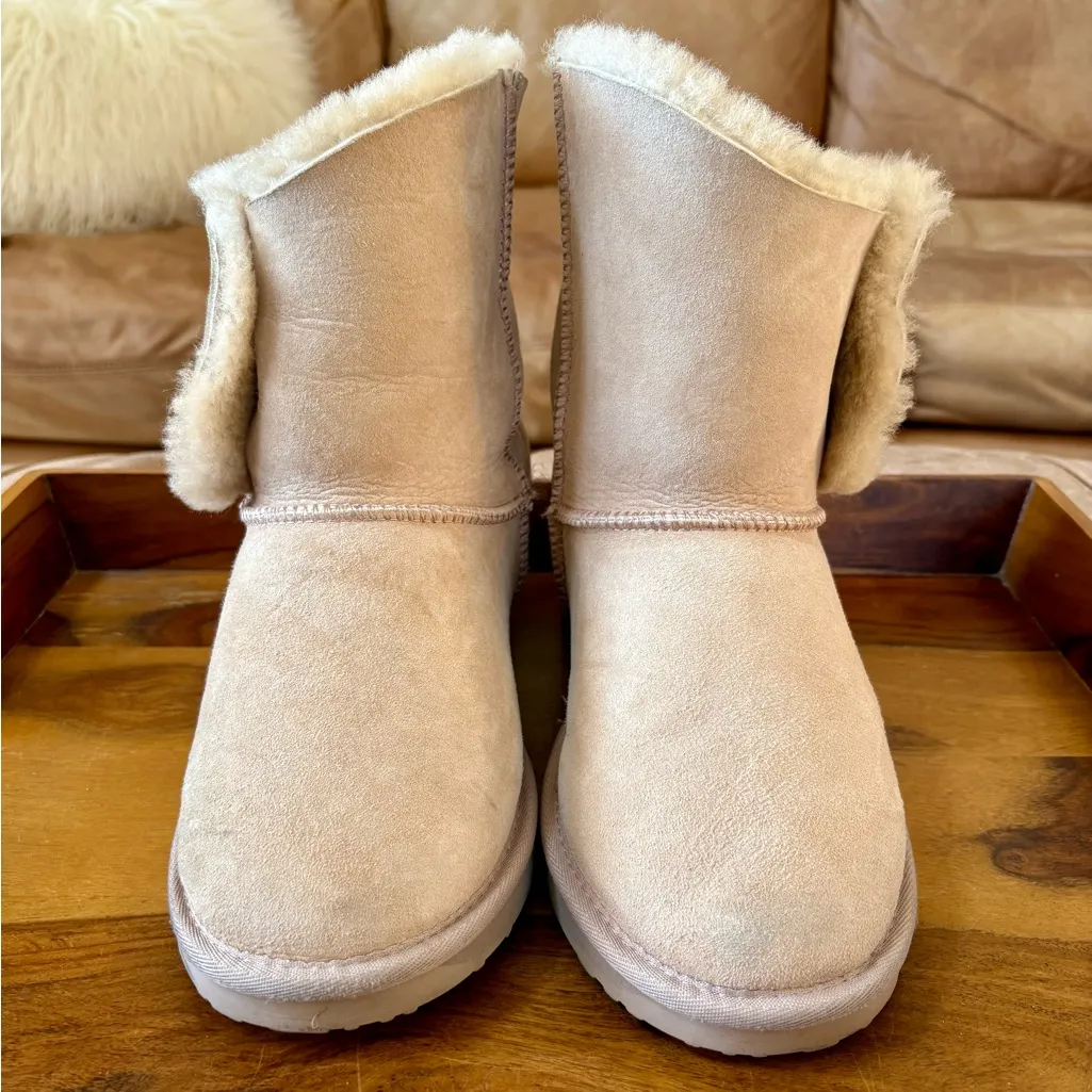 EMU AUSTRALIA Winter Suede Leather Sherpa Boots Size 10 - Image 3