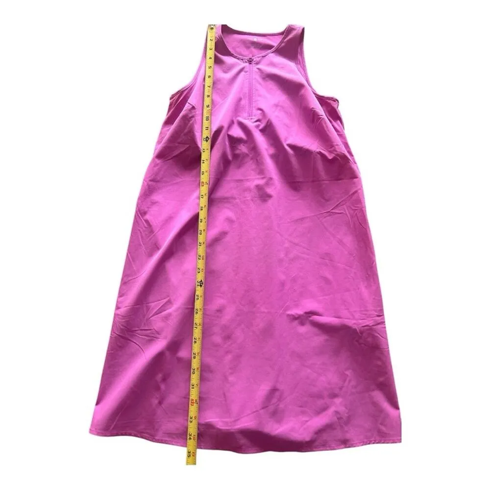 Lou And Grey Wonderweave Zip Dress Women's Extra Small Neon Violet Halter - Image 5