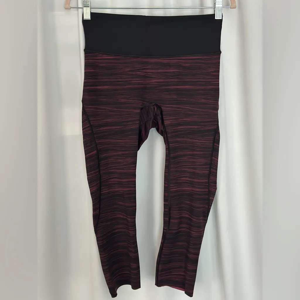 Lululemon Athletica Purple Space Dye Cropped Leggings (988) - Image 2