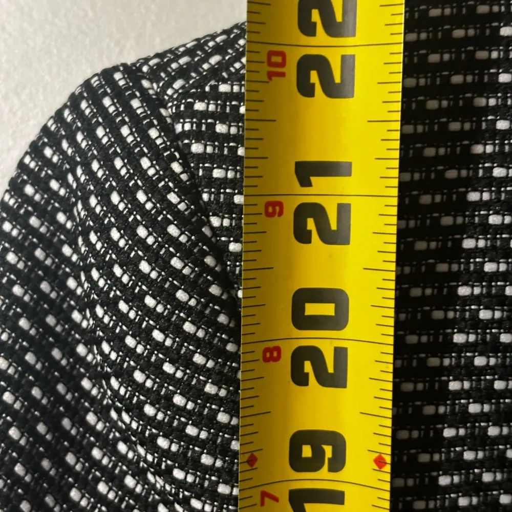 Ann Taylor Dress Size XS Black Ivory Abstract Faux Wrap 3/4 Sleeve Career - Image 11