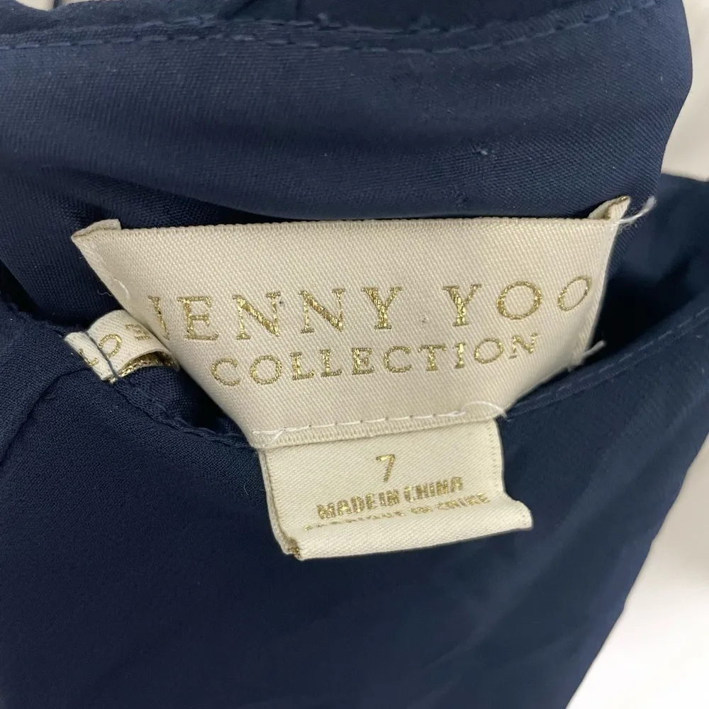 Jenny Yoo Blue Tie Strap Short Dress 817 - Image 8