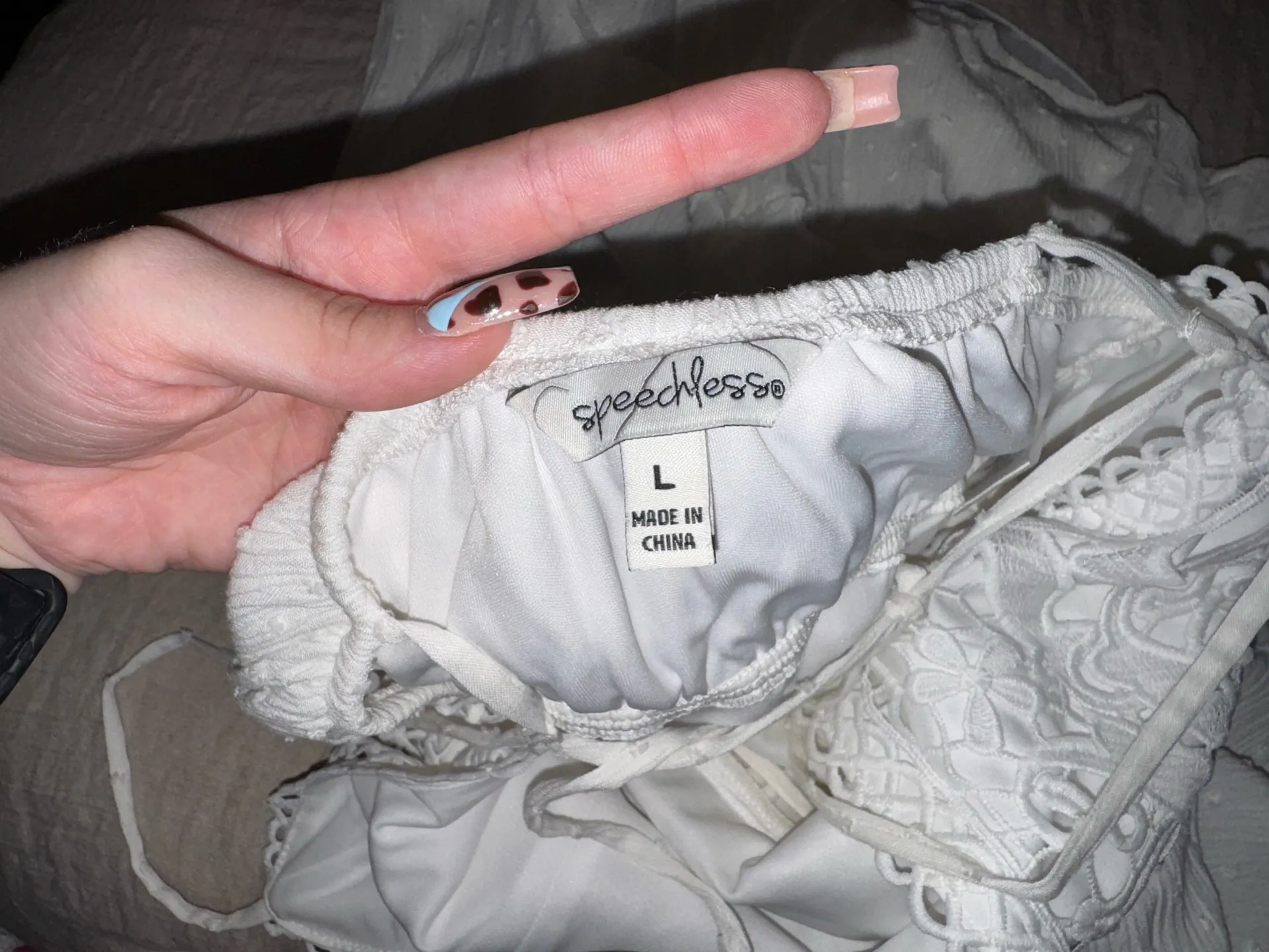 White Mini Dress - Image 11