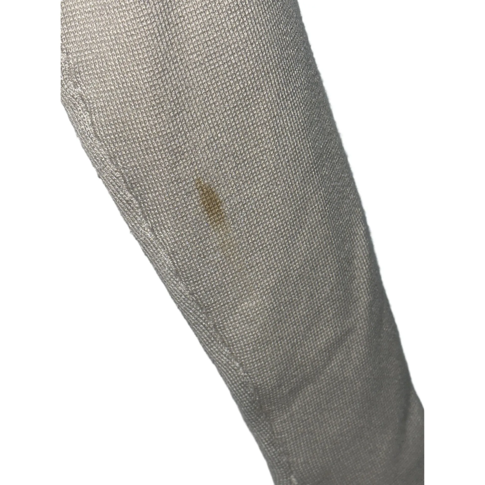 Abercrombie & Fitch Beige Tan Ribbed Knit Long Sleeve Crew Neck Sweater Size M - Image 5