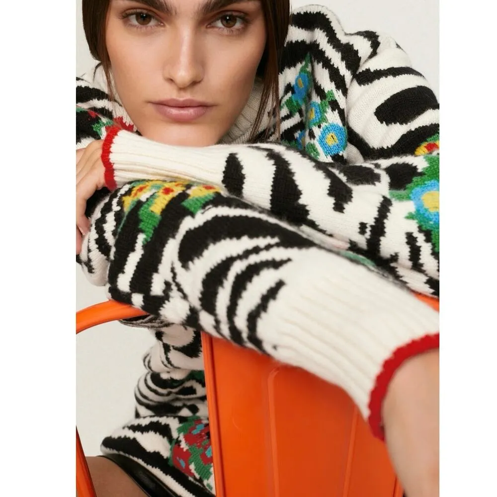 Philosophy di Lorenzo Serafini Animal Print Sweater Sz 46 US 10 / XL MSRP $1,135 - Image 2