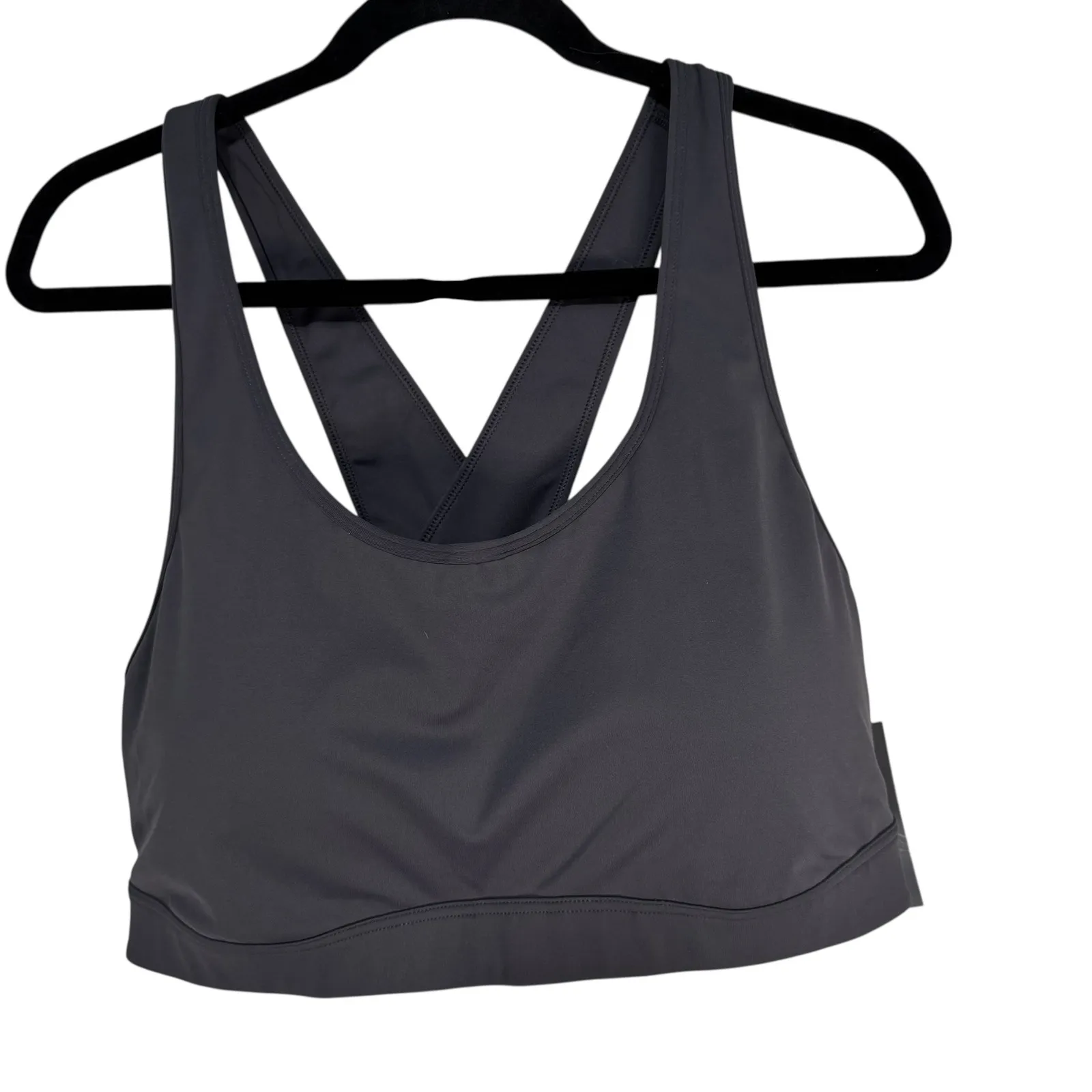 Ideology Plus Size 3X Deep Charcoal Gray Medium Impact Sports Bra - Image 7