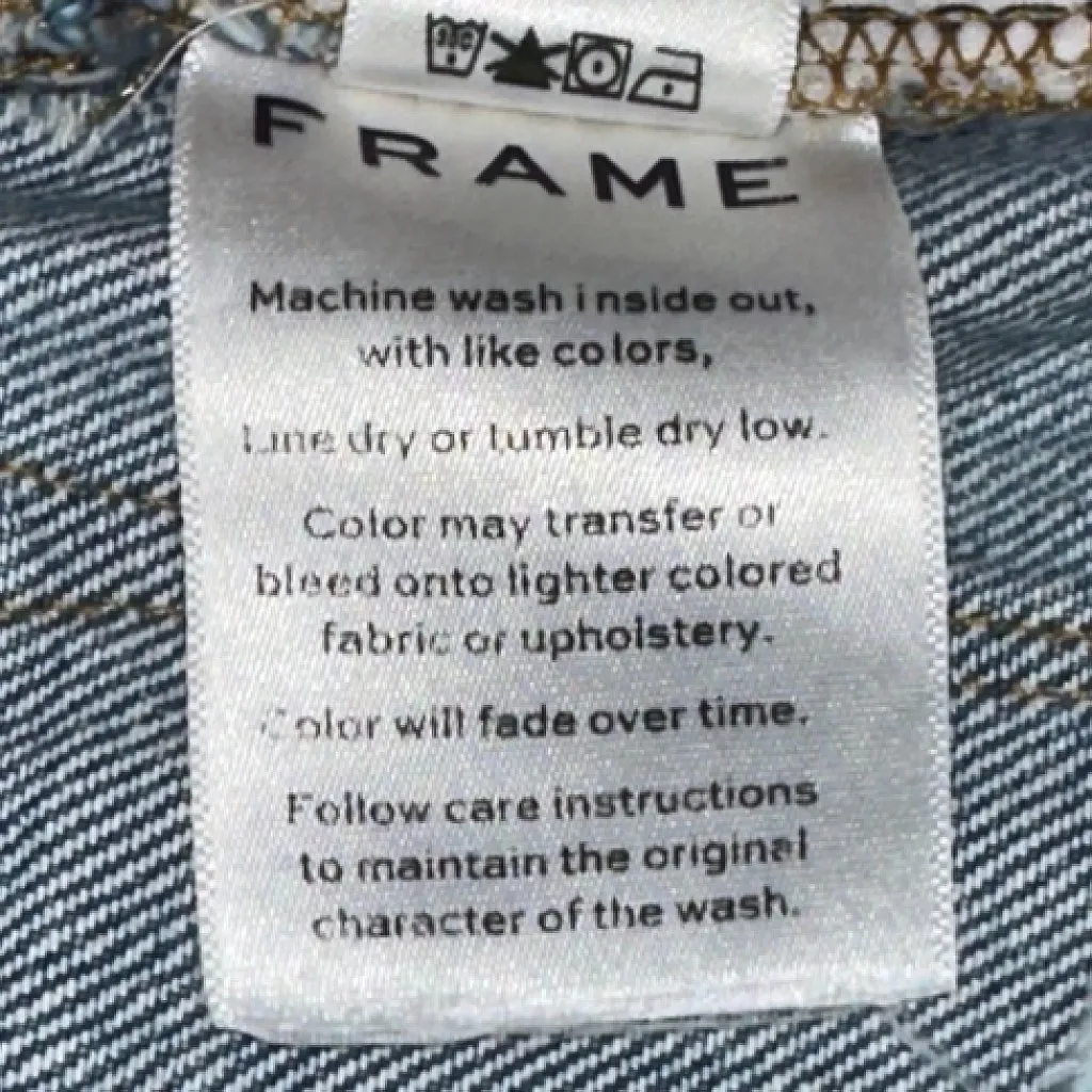 FRAME Denim Le Mini Frayed Waist Skirt‎ - Sawyer Style# LMFW207 Size 28 - Image 9