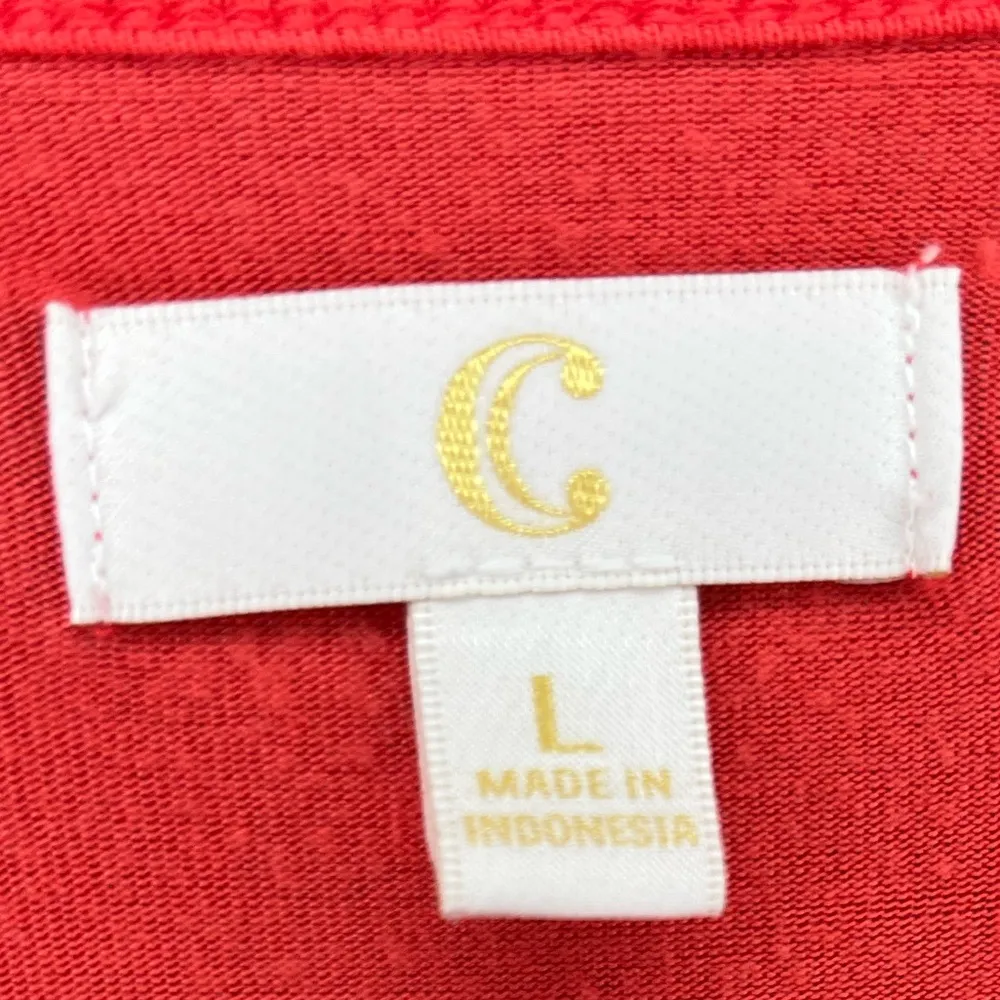 Charming Charlie Coral Top Sleeveless Summer Sundress Women’s Size L - Image 2