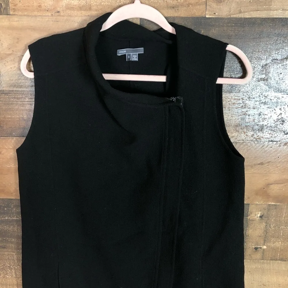Vince‎ zip up wool vest - Image 2