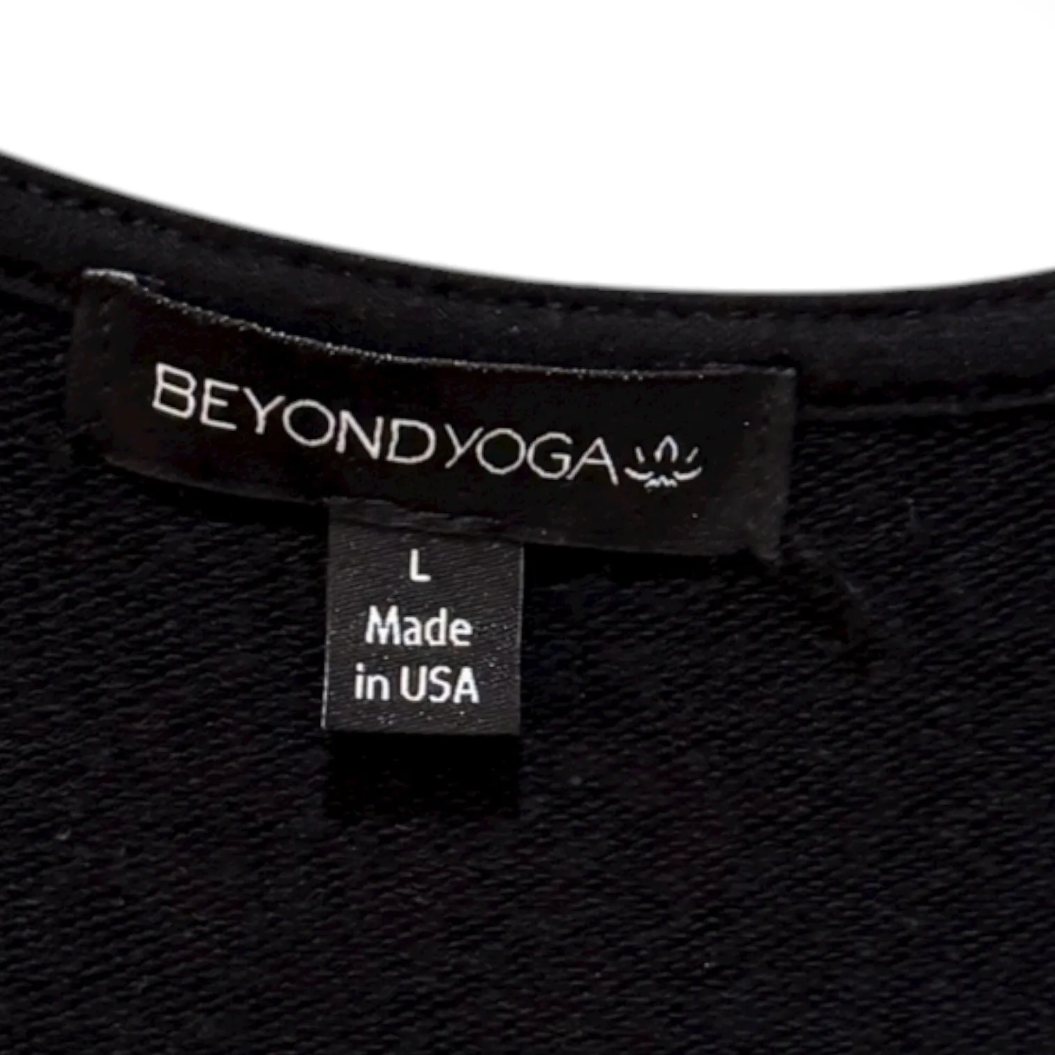 Beyond Yoga Large Easy Gather Romper V-Neck Sleeveless Women's Black‎ Athleisure - Image 6