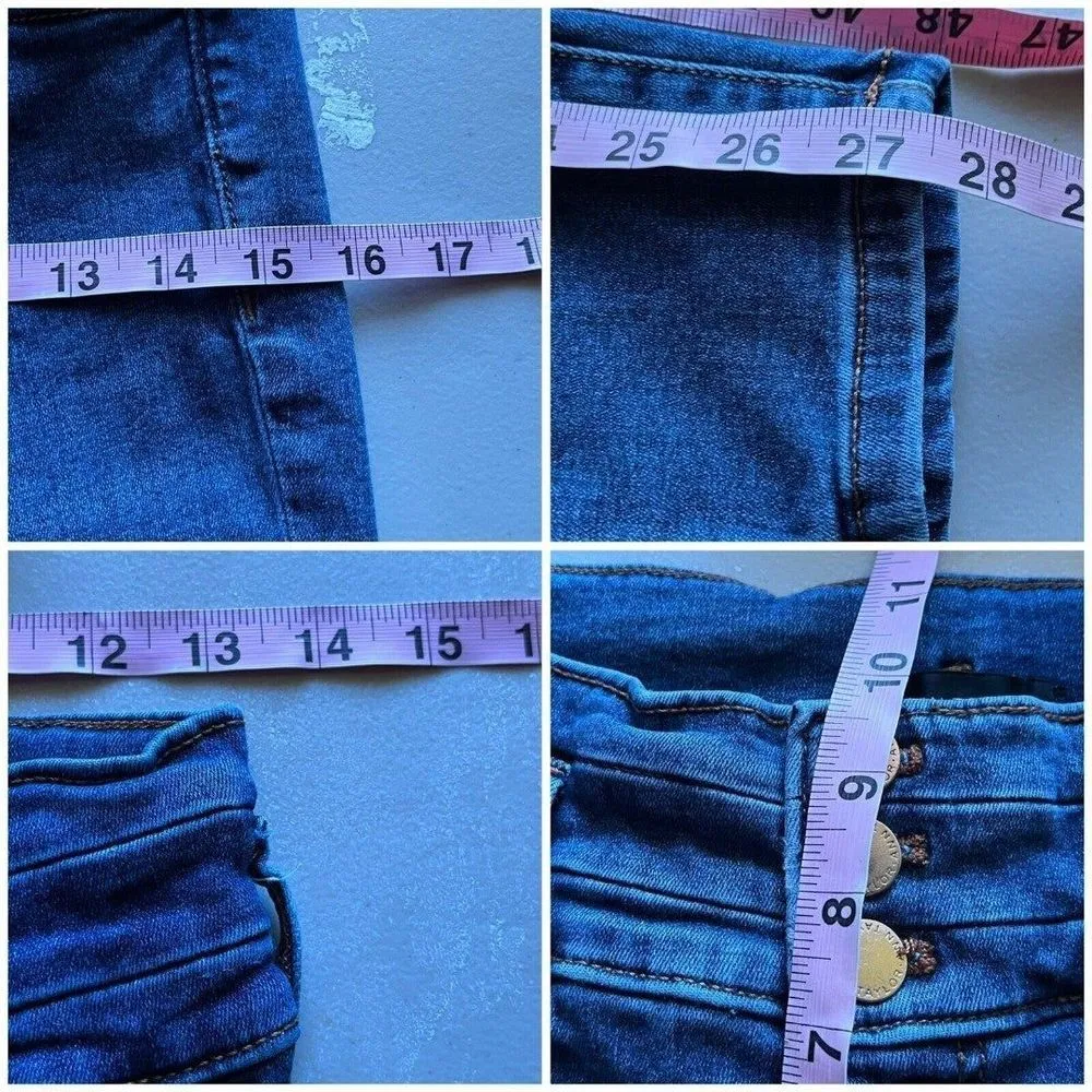 Ann Taylor Womens The High Rise Skinny Medium Wash Classic Modern 4 Retro - Image 3